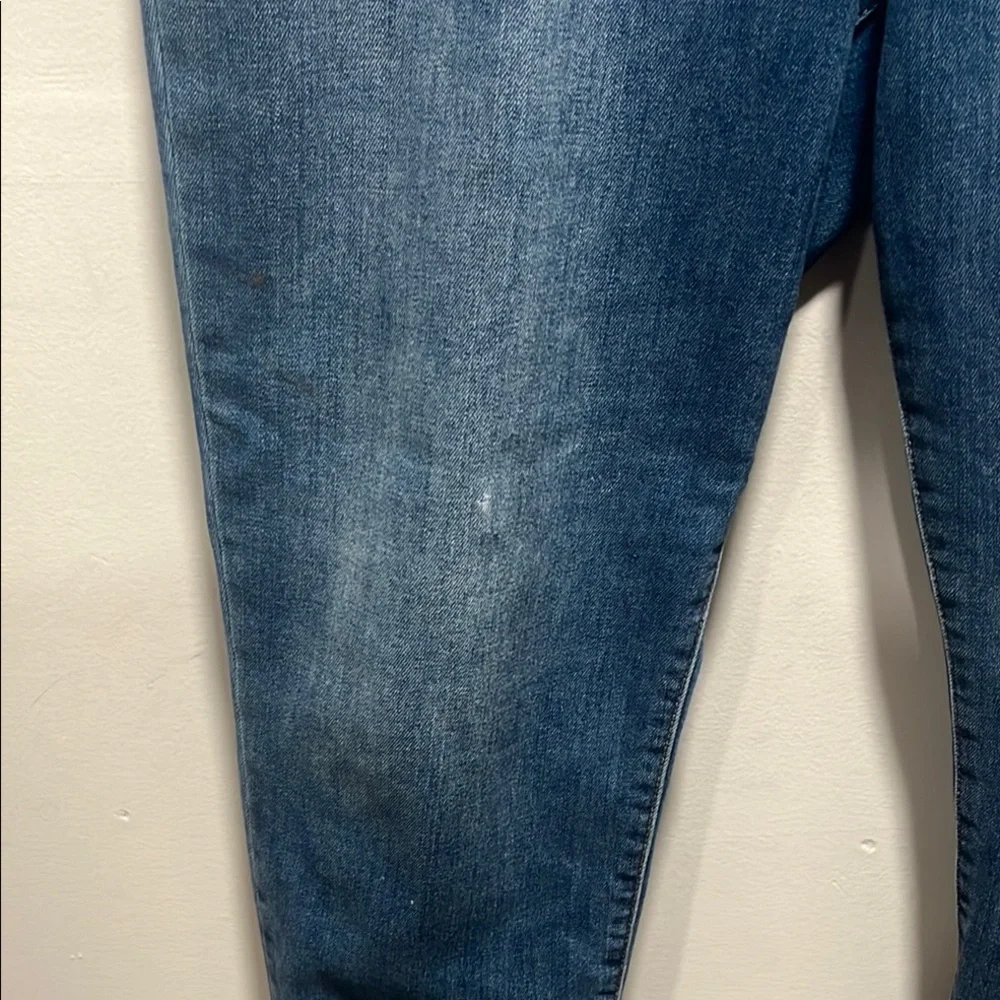 Blue Straight Leg Jeans with Classic Denim Look - Picture 2 of 4